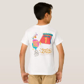“Happy New Year 2026 Celebration” T-Shirt (Schwarz voll)