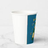 Happy New Year 2026 Champagne | 8oz Paper Cup Pappbecher (Rechts)
