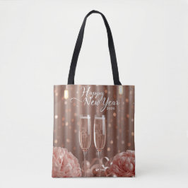 happy new year 2026 champagne elegant tasche