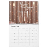 happy new year 2026 champagne glow kalender (Jan 2026)