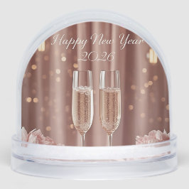 happy new year 2026 champagne lights schneekugeln