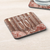 happy new year 2026 champagne sparkle coasters getränkeuntersetzer (Linke Seite)