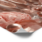 happy new year 2026 champagne sparkle poster (Ecke)