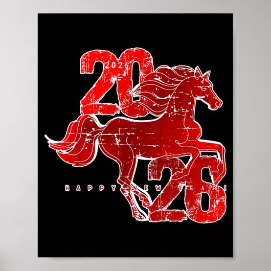 Happy New Year 2026 Chinese New Year 2026 Year Of Poster (Vorne)