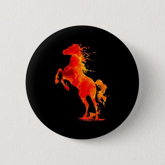 Happy New Year 2026 Chinese New Year Horse Zodiac Button (Vorderseite)