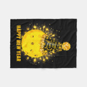 Happy New Year 2026 Ckleball Party Hat New Years E Fleecedecke (Vorderseite (Horizontal))