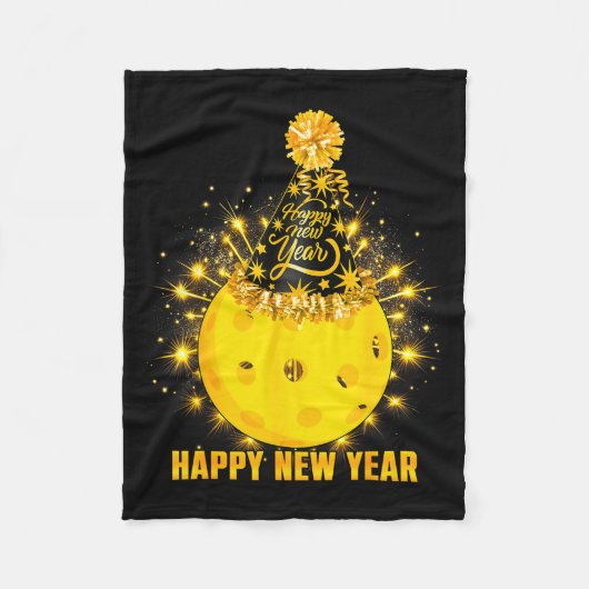 Happy New Year 2026 Ckleball Party Hat New Years E Fleecedecke (Vorderseite)
