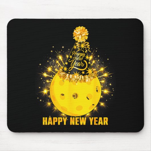 Happy New Year 2026 Ckleball Party Hat New Years E Mousepad (Vorne)