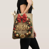 happy new year 2026 classic wreath tote bag tasche (Von Nahem)