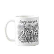 happy new year 2026 coffee mug