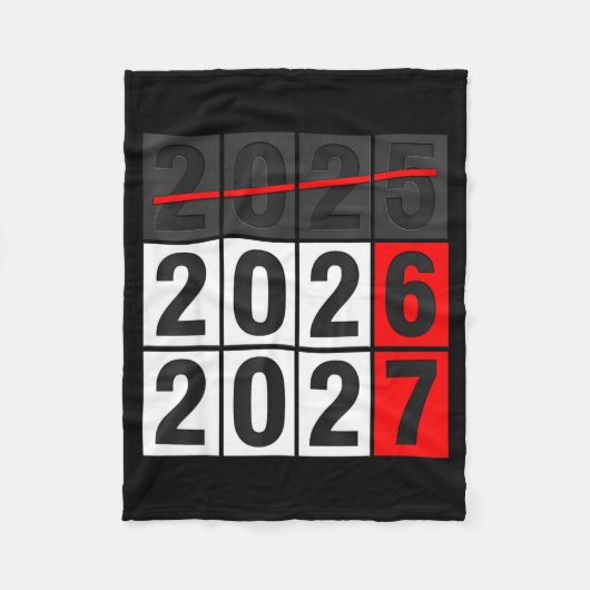 Happy New Year 2026 Coming Soon 2027 67 Meme Six S Fleecedecke (Vorderseite)