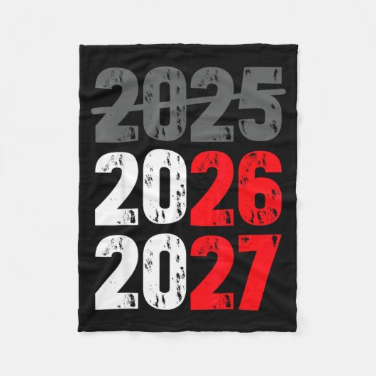 Happy New Year 2026 Coming Soon 2027 Funny 67 Meme Fleecedecke (Vorderseite)