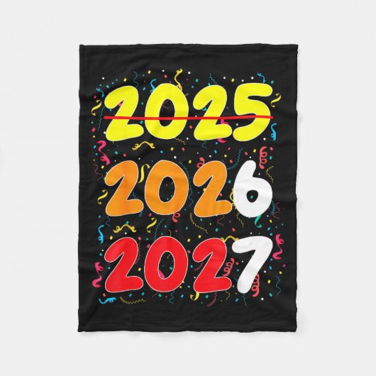 Happy New Year 2026 Coming Soon 2027 Funny 67 Meme Fleecedecke (Vorderseite)
