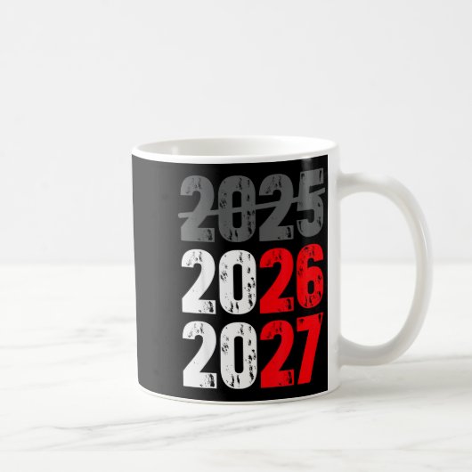 Happy New Year 2026 Coming Soon 2027 Funny 67 Meme Kaffeetasse (Rechts)