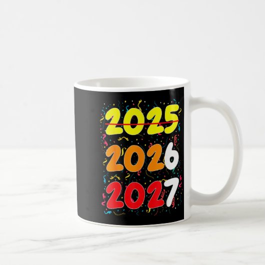 Happy New Year 2026 Coming Soon 2027 Funny 67 Meme Kaffeetasse (Rechts)