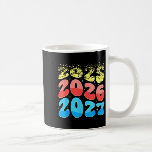 Happy New Year 2026 Coming Soon 2027 Funny 67 Meme Kaffeetasse (Rechts)