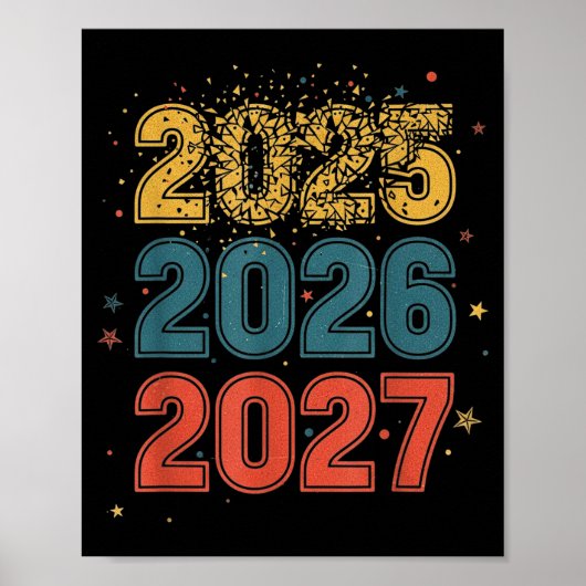 Happy New Year 2026 Coming Soon 2027 Funny 67 Meme Poster (Vorne)