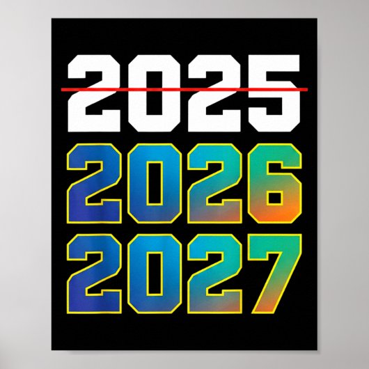 Happy New Year 2026 Coming Soon 2027 Funny 67 Meme Poster (Vorne)