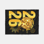 Happy New Year 2026 Coquette Bow Disco Ball New Ye Fleecedecke (Vorderseite (Horizontal))