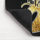 Happy New Year 2026 Coquette Bow Golden Family Mat Mousepad (Ecke)