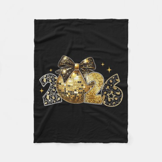 Happy New Year 2026 Coquette New Year Trendy Fleecedecke (Vorderseite)