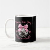 Happy New Year 2026 Coquette Nk Bow Disco Ball Wom Kaffeetasse (Links)
