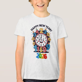 Happy New Year 2026 Countdown Clock Tri-Blend Shirt