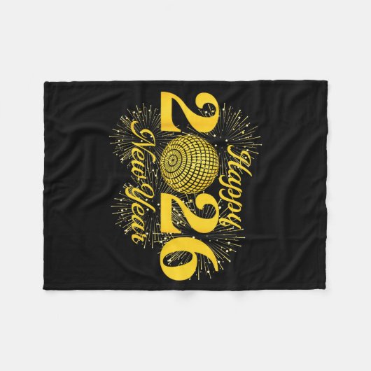 Happy New Year 2026 Countdown Party Trip Matching Fleecedecke (Vorderseite (Horizontal))