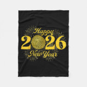 Happy New Year 2026 Countdown Party Trip Matching Fleecedecke (Vorderseite)