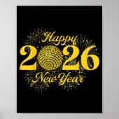 Happy New Year 2026 Countdown Party Trip Matching Poster (Vorne)