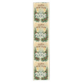 happy new year 2026 cozy table runner kurzer tischläufer (Vorderseite)
