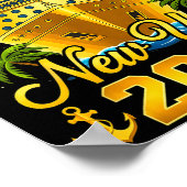 Happy New Year 2026 Cruising Into The New Year 202 Poster (Ecke)