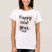 Happy New Year 2026 Custom T-Shirt (Vorderseite)