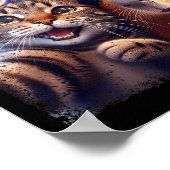 Happy New Year 2026 Cute Cat Capybara Party Art  Poster (Ecke)