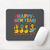 Happy New Year 2026 Cute Duck Party Gift Long Slee Mousepad (Mit Mouse)