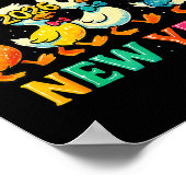 Happy New Year 2026 Cute Duck Party Gift  Poster (Ecke)