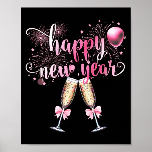 Happy New Year 2026, Cute Funny Gift Men, Women  Poster (Vorne)