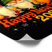 Happy New Year 2026 Cute Gnome Party Gift Poster (Ecke)