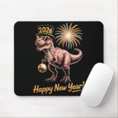 Happy New Year 2026 Dinosaur Funny Dino Tee For Ad Mousepad (Mit Mouse)