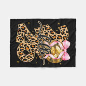 Happy New Year 2026 Disco Ball Bow New Year's Eve  Fleecedecke (Vorderseite (Horizontal))