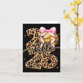 Happy New Year 2026 Disco Ball Bow New Year's Eve  Karte (Gelbe Blume)