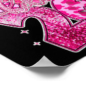 Happy New Year 2026 Disco Ball Bow New Year's Eve  Poster (Ecke)