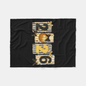 Happy New Year 2026 Disco Ball Gold Coquette Bow F Fleecedecke (Vorderseite (Horizontal))