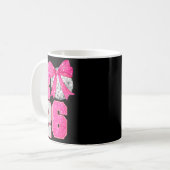 Happy New Year 2026 Disco Ball Nk Coquette Bow Fam Kaffeetasse (Vorderseite Links)