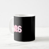 Happy New Year 2026 Disco Ball Nk Coquette Bow Fam Kaffeetasse (Vorderseite Links)