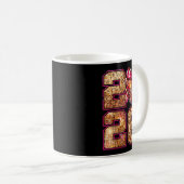 Happy New Year 2026 Disco Ball Nk Coquette Bow Fam Kaffeetasse (VorderseiteRechts)