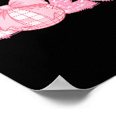 Happy New Year 2026 Disco Ball Nk Coquette Bow Fam Poster (Ecke)