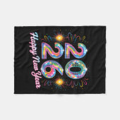 Happy New Year 2026 Disco Ball Retro Family Matchi Fleecedecke (Vorderseite (Horizontal))