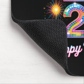 Happy New Year 2026 Disco Ball Retro Family Matchi Mousepad (Ecke)