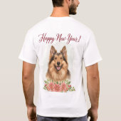 Happy New Year 2026 Dog Lover T-Shirt (Rückseite)